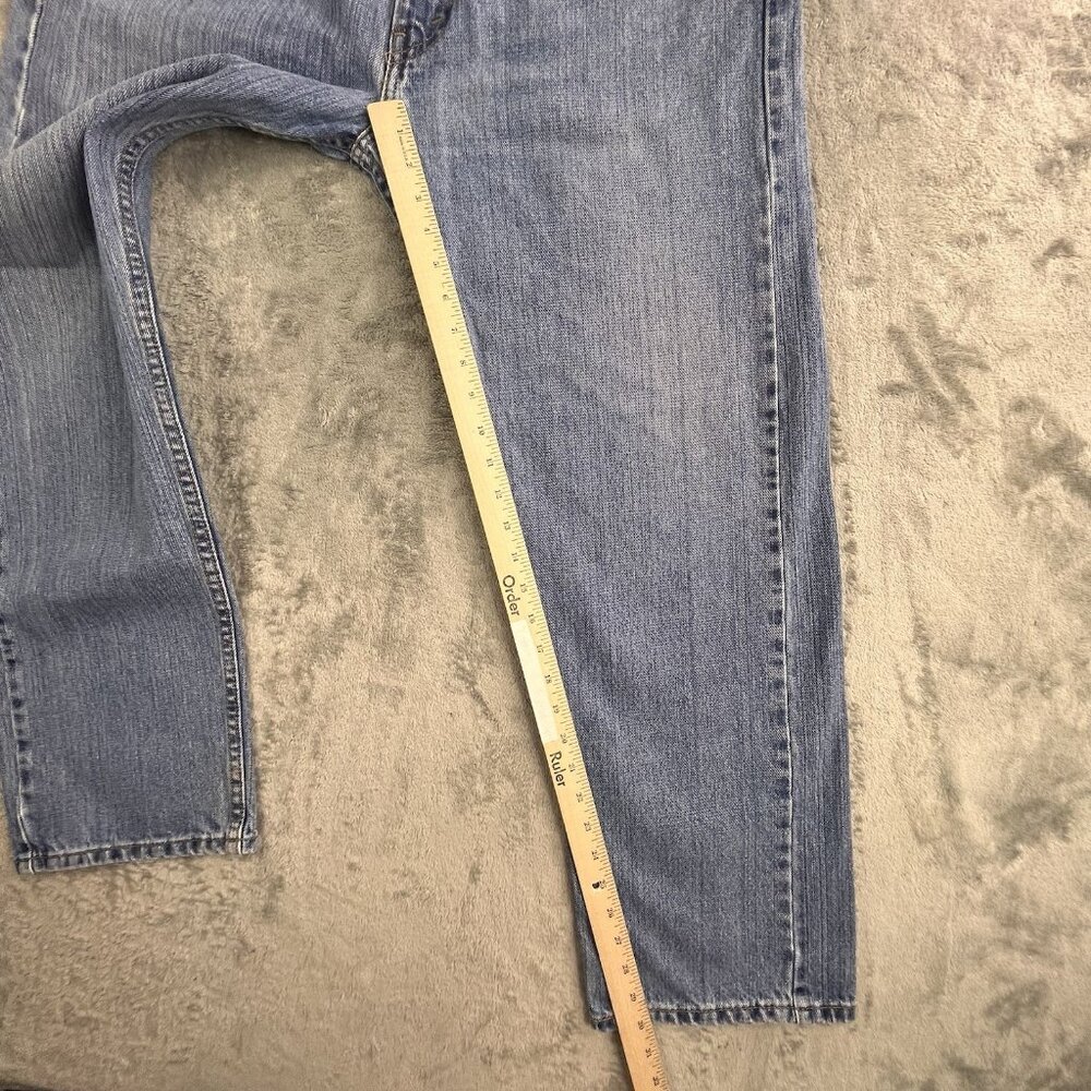 Levis 505 Jeans Mens 38x30 Blue Denim Medium Wash Straight Fit Button Fly Y2K - Picture 6 of 16
